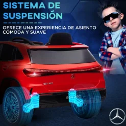 New - Coche Eléctrico Mercedes-Benz EQA Rojo Vehículos De Batería O A Pedales