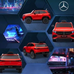 New - Coche Eléctrico Mercedes-Benz EQA Rojo Vehículos De Batería O A Pedales