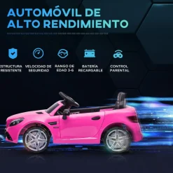 Clearance - Coche eléctrico Mercedes rosa Vehículos De Batería O A Pedales