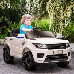 - Coche eléctrico SUV blanco*Homcom