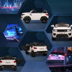 - Coche eléctrico SUV blanco*Homcom