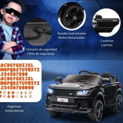 - Coche eléctrico SUV negro*Homcom Discount