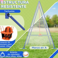 Homcom - Columpio infantil individual*Outsunny New