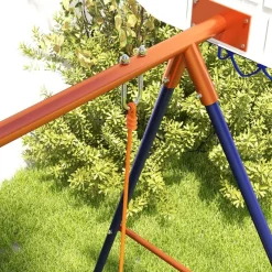 Homcom - Columpio infantil con portería y canasta*Outsunny