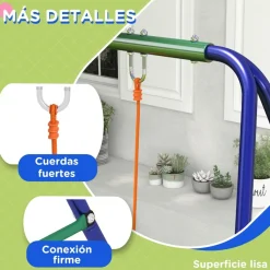 Homcom - Columpio infantil doble asiento*Outsunny