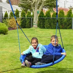 Sale - Columpio Nido Infantil Azul y Negro Entretenimiento·Hamacas Y Columpios|Columpios