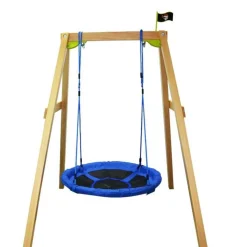 Sale - Columpio Nido Infantil Azul y Negro Entretenimiento·Hamacas Y Columpios|Columpios