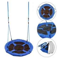 Sale - Columpio Nido Infantil Azul y Negro Entretenimiento·Hamacas Y Columpios|Columpios