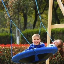 Sale - Columpio Nido Infantil Azul y Negro Entretenimiento·Hamacas Y Columpios|Columpios