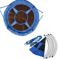 Sale - Columpio Nido Infantil Azul y Negro Entretenimiento·Hamacas Y Columpios|Columpios