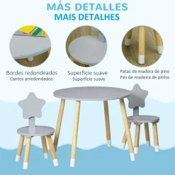 Best - Conjunto de mesa y dos sillas estrella Estilo De Vida