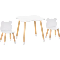 - Conjunto Mesa + 2 Sillas infantiles Madera Estilo De Vida