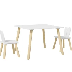 Homcom - Conjunto Mesa + 2 sillas Madera*AIYAPLAY Sale