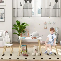 Homcom - Conjunto Mesa + 2 sillas Madera*AIYAPLAY Sale