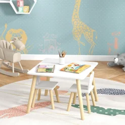 Homcom - Conjunto Mesa + 2 sillas Madera*AIYAPLAY Sale