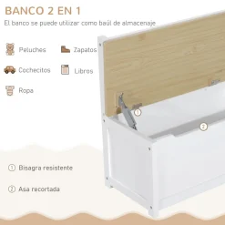 - Conjunto Mesa + Banco + 2 sillas infantiles Madera*Homcom Online