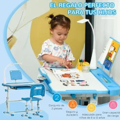 Sale - Conjunto Pupitre reclinable + Silla Azul Estilo De Vida