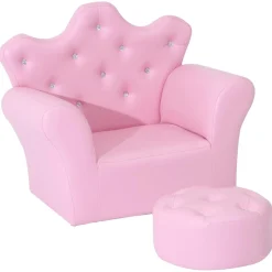Clearance - Conjunto sillón + puff Rosa Estilo De Vida