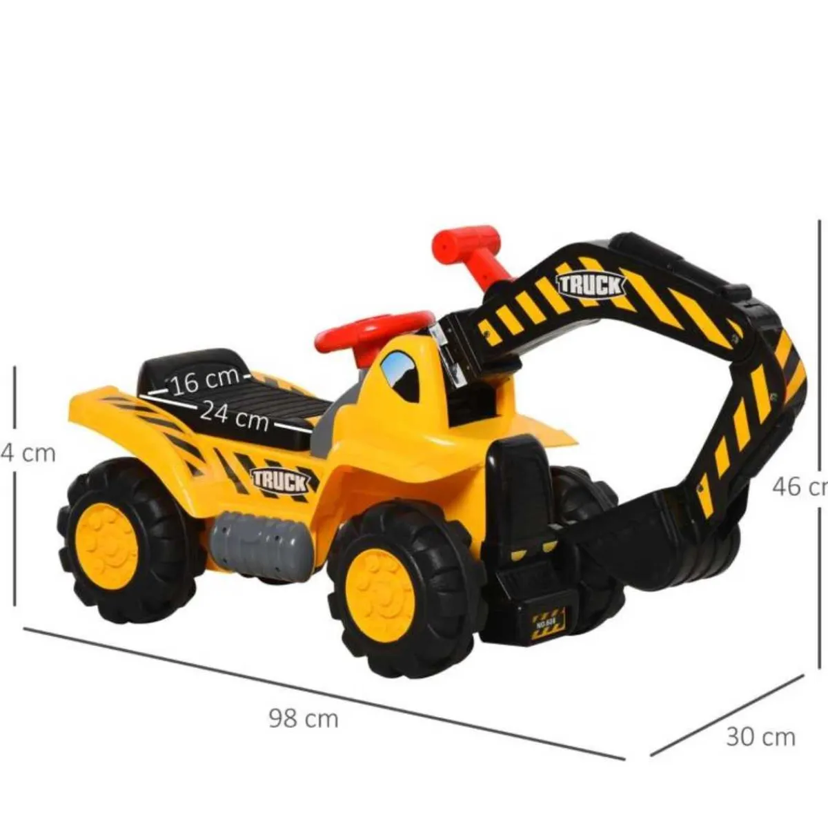 - Correpasillos 4 en 1 Excavadora Juguete*Homcom Sale