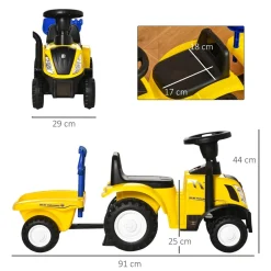 - Correpasillos Tractor con remolque Vehículos De Batería O A Pedales