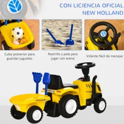- Correpasillos Tractor con remolque Vehículos De Batería O A Pedales