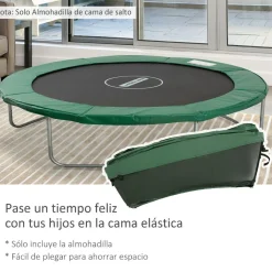 Clearance - Cubierta de protección para cama elástica Ø 305 cm verde Camas Elásticas