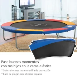 - Cubierta de protección para cama elástica Ø 305 cm multicolor*Homcom Outlet