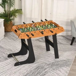 - Futbolín 22 jugadores y 2 marcadores Natural/Negro*Homcom Clearance