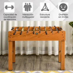 - Futbolín madera 122 x 61 cm*Homcom Hot