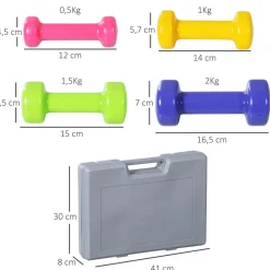 - Juego de 8 Mancuernas*Homcom Hot