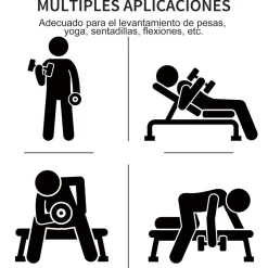 Hot - Juego de 8 mancuernas hexagonales Deportes