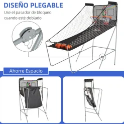 - Juego de canastas de baloncesto con contador electrónico Deportes