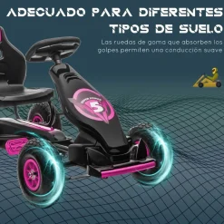 - Kart de pedales Negro/Rosa*Homcom Sale