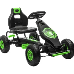 Online - Kart de pedales Negro/Verde Vehículos De Batería O A Pedales
