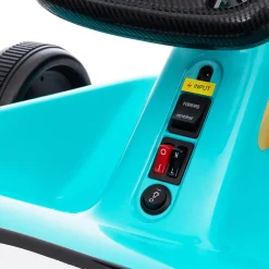 Sale Homcom - Kart eléctrico Azul con luz y música Vehículos De Batería O A Pedales