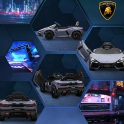 Homcom - Lamborghini Revuelto eléctrico Gris con mando*AIYAPLAY Best