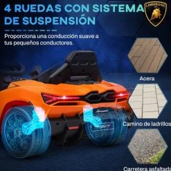 Online Homcom - Lamborghini Revuelto eléctrico Naranja con mando Vehículos De Batería O A Pedales