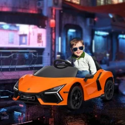 Online Homcom - Lamborghini Revuelto eléctrico Naranja con mando Vehículos De Batería O A Pedales