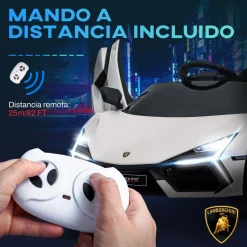 Best Homcom - Lamborghini Revuelto eléctrico Blanco con mando Vehículos De Batería O A Pedales