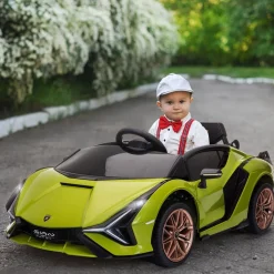 Clearance - Lamborghini SIAN eléctrico verde Vehículos De Batería O A Pedales