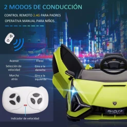 Clearance - Lamborghini SIAN eléctrico verde Vehículos De Batería O A Pedales