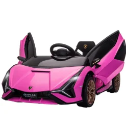- Lamborghini SIAN eléctrico rosa Vehículos De Batería O A Pedales