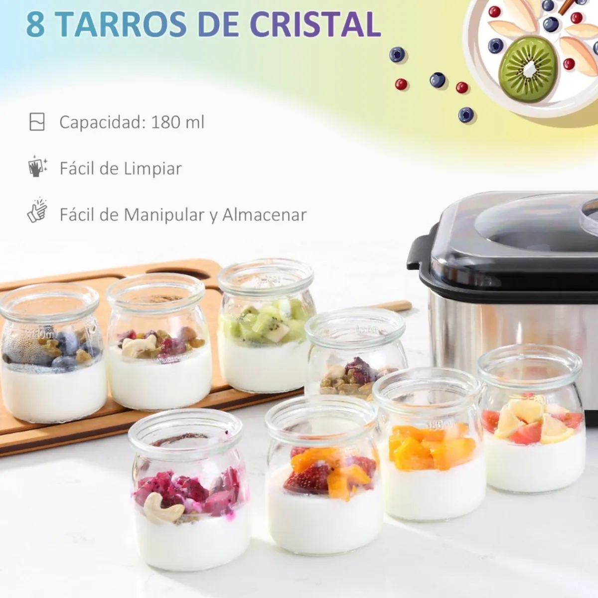 - Maquina para hacer Yogures*Homcom Discount