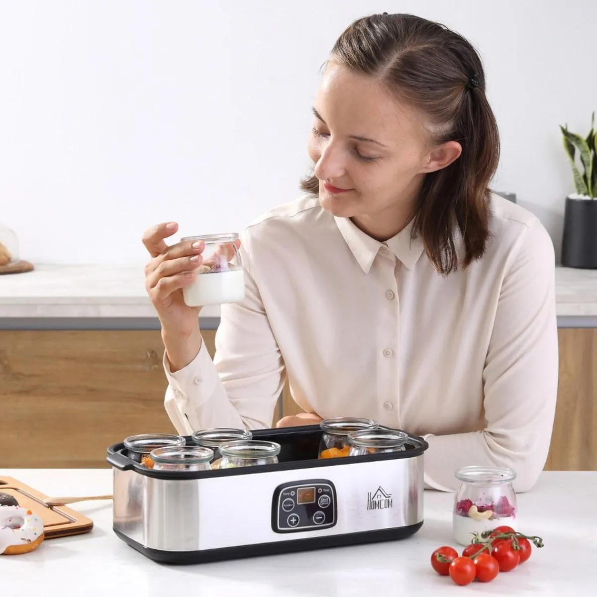 - Maquina para hacer Yogures*Homcom Discount