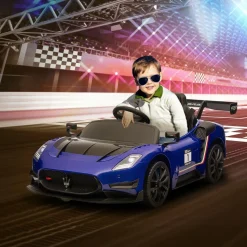 Sale Homcom - Maserati GT2 eléctrico Azul con mando Vehículos De Batería O A Pedales