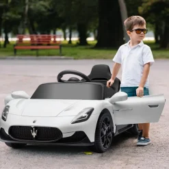 Online Homcom - Maserati MC20 eléctrico Blanco con mando Vehículos De Batería O A Pedales