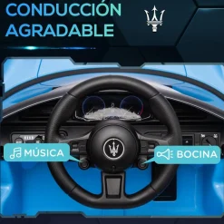Best Homcom - Maserati MC20 eléctrico Azul con mando Vehículos De Batería O A Pedales