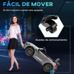 Homcom - Mercedes Benz AMG GTR eléctrico Plata con mando*AIYAPLAY Online