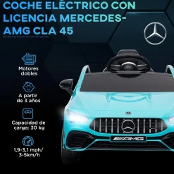 Homcom - Mercedes Benz AMG CLA 45 eléctrico Azul con mando*AIYAPLAY Outlet