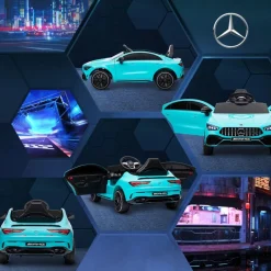 Homcom - Mercedes Benz AMG CLA 45 eléctrico Azul con mando*AIYAPLAY Outlet